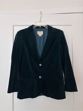 Vintage Women’s Forest Green Velvet Blazer